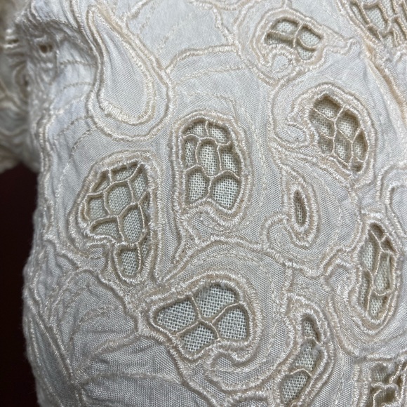 Vintage Lace Embroidery Bolero Jacket Soft Rayon Sz Small Made in Indonesia - Picture 6 of 10